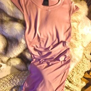 Joe&Elle Pink Modal Bodycon Dress Small